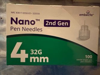 Embecta Nano 2nd Gen Pen Needles 4mm 32G