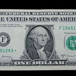 Beautiful 2017-A Series One Dollar Bill with Star (F 154-512-83⭐️) (A#34)
