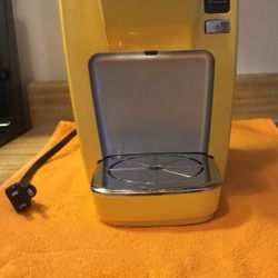 Yellow single cup Keurig