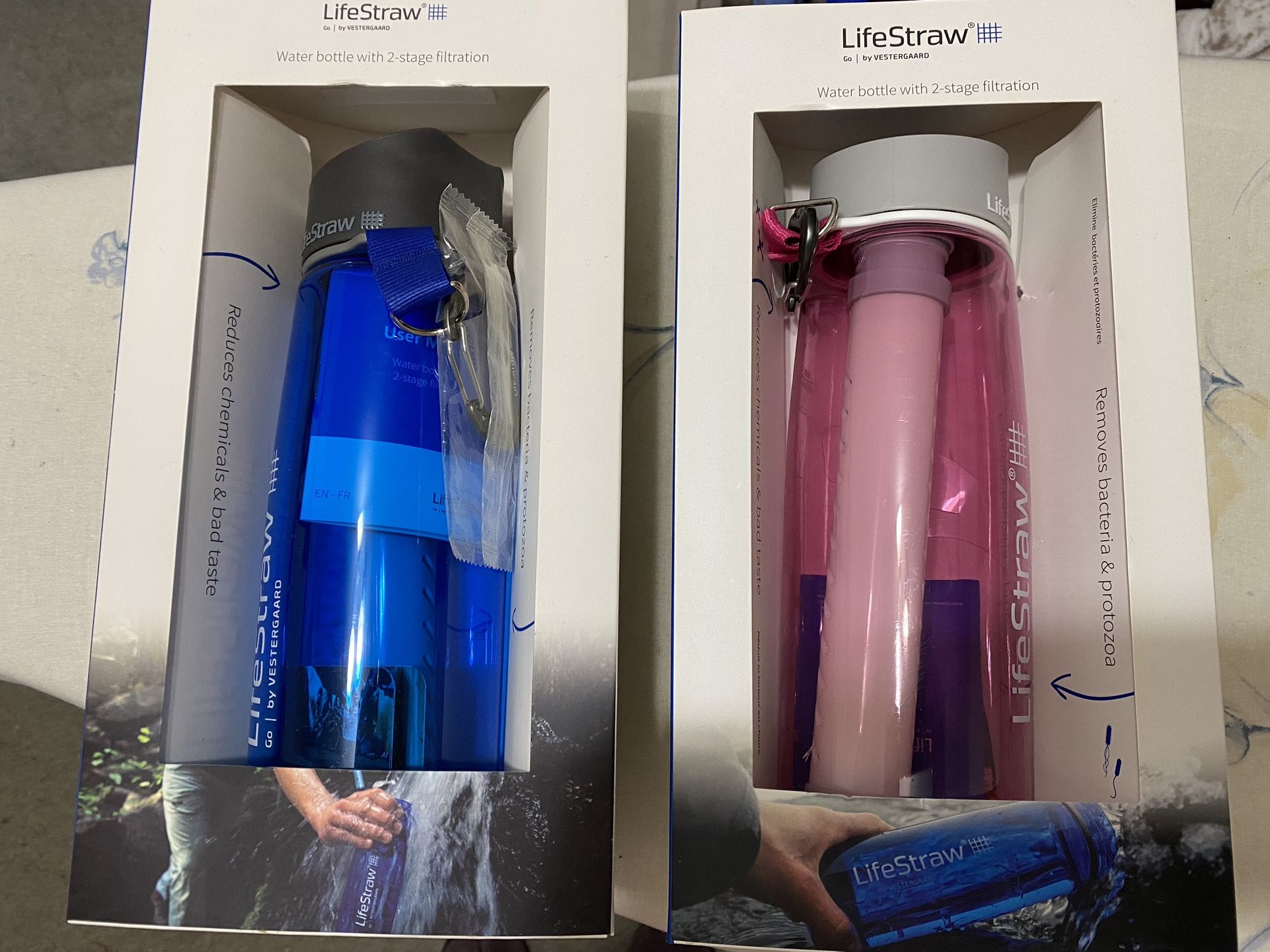 Set Of 2 Lifestraw Water bottles New