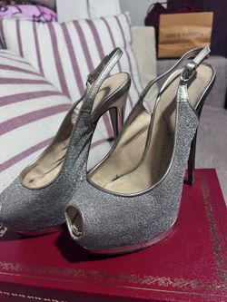 Guiseppe Zanotti Silver Heels