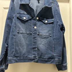 1X Jean Jacket New hand painted