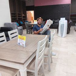 Jessica Dining Table Set W/6 Chairs---$699---Wow!!!---Same Day Delivery Available 