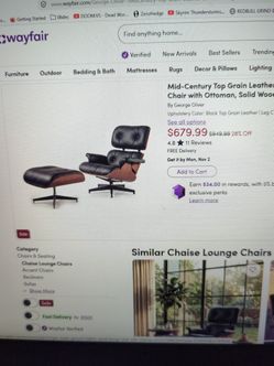 Lounge chair and ottoman (Eames clone)