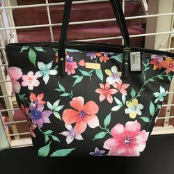 Bebe, Shoulder Bag, Floral Tote, Measurements, 12x6 , H 12”