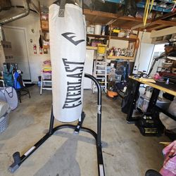 Everlast Heavy Bag and Stand
