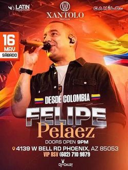 4 tickets Felipe Pipe Pelaez