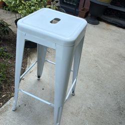 One White Bar Stool