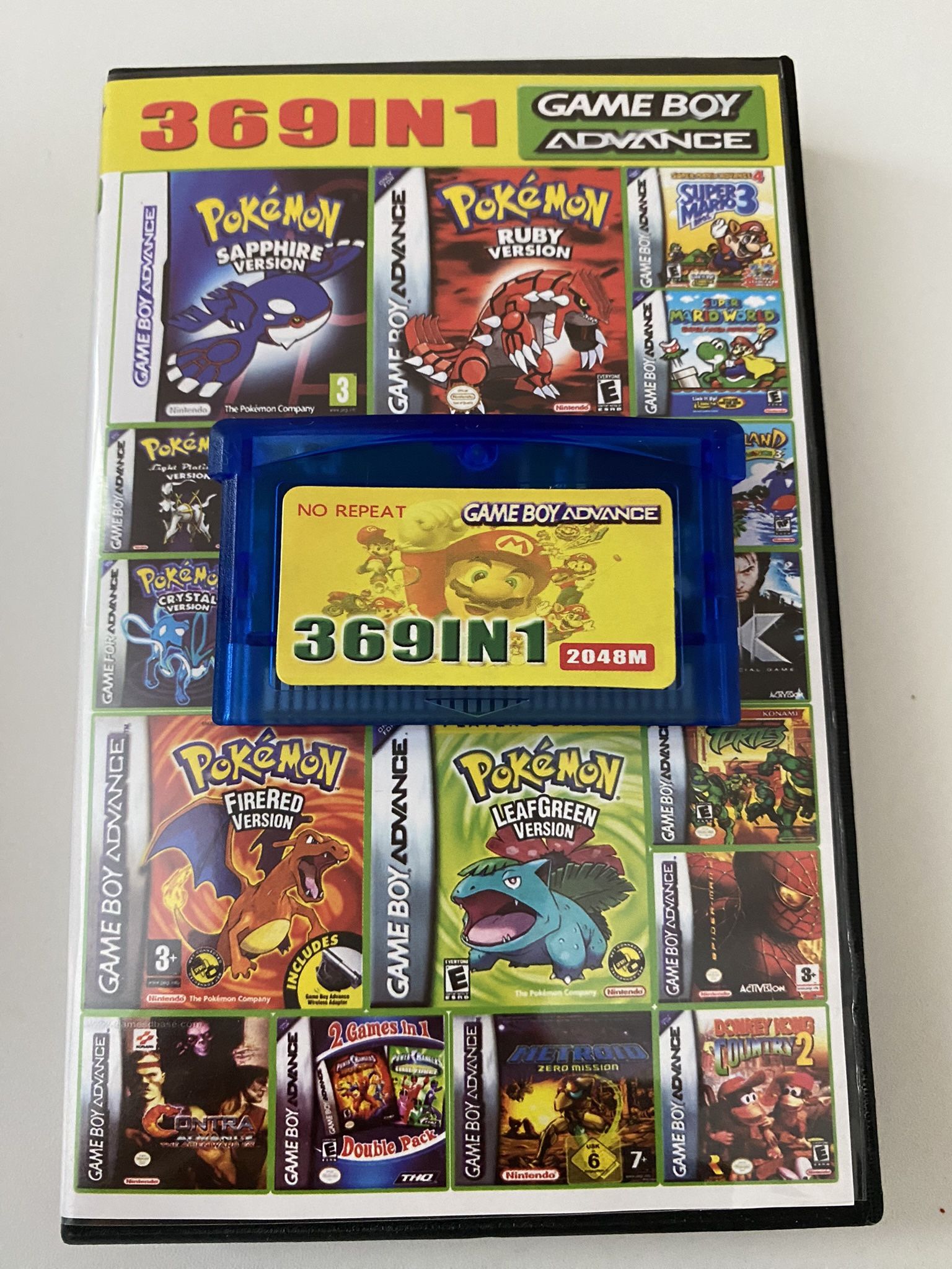 369 In One, cartridge For GBA