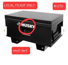 ➿️ HUSKY Tool Storage 32 In. W Black Steel Job Site Toolbox #4290