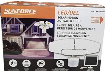 Sunforce- solar motion-security light- del - 1500 lumens-wider light