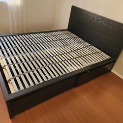 IKEA Malm Queen Bed Frame With Storage