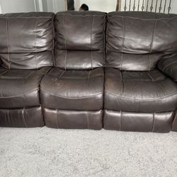 Leather Sofa Set
