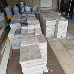 MSI Travertine Pavers Tumbled