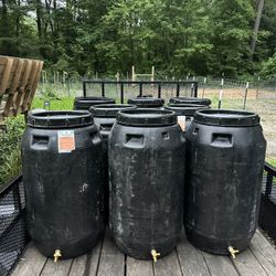 65 Gallon Rain Barrels 