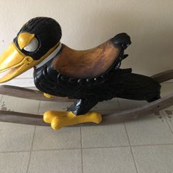 Vintage Magpie Bird Rocking Chair - Heckle & Jeckle Style 40S/50S Era