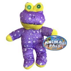 Kellytoy Animal Pals Frog Purple Rain Drop Plush Stuffed Animal Toy 9 Inch