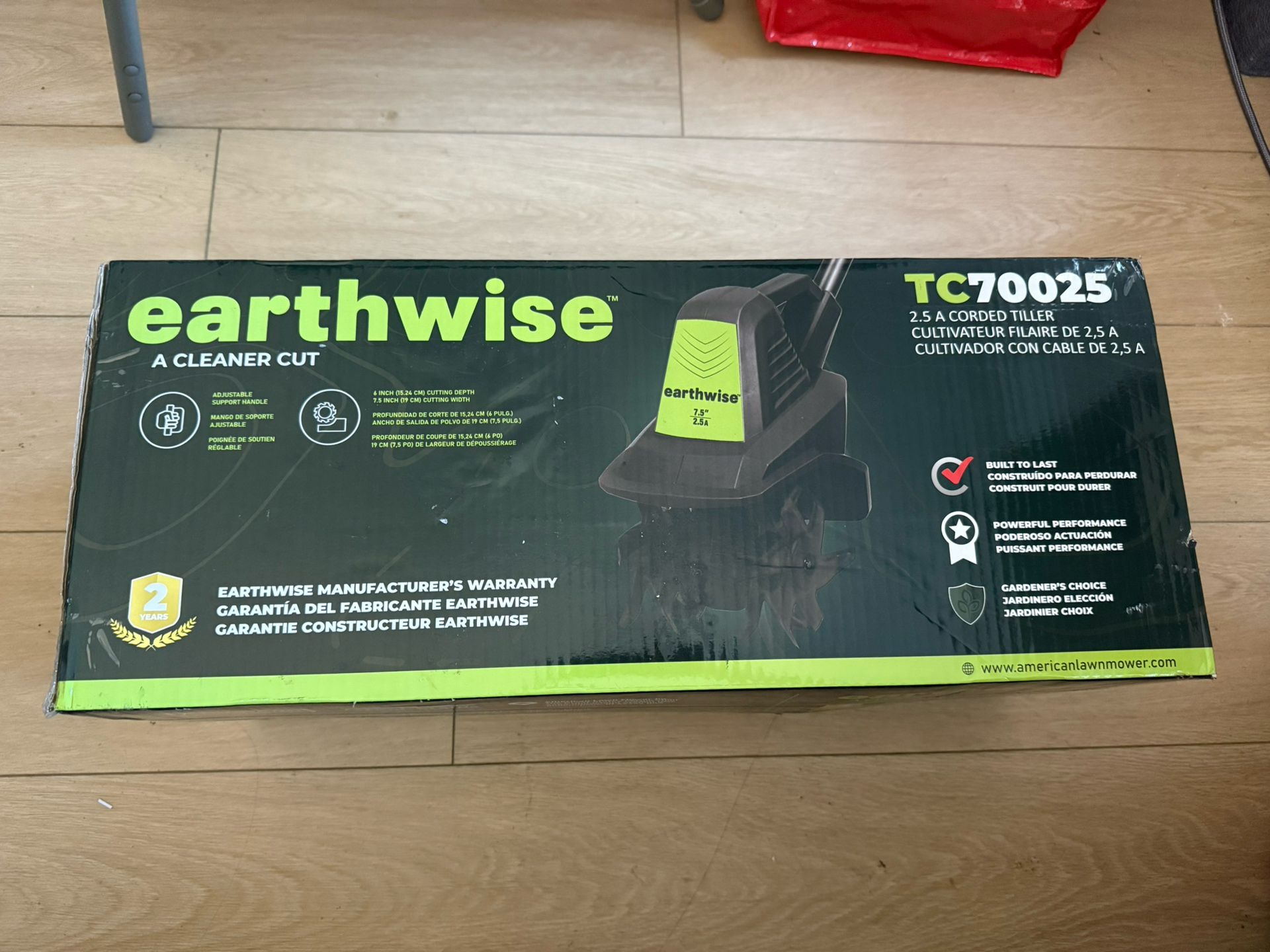 New Earthwise TC70025 2.5-Amp Corded Electri Tiller/Cultivator - Grey