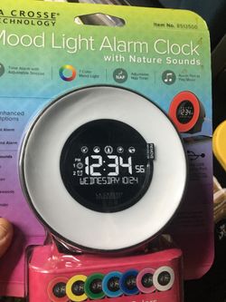 Mood light alarm clock