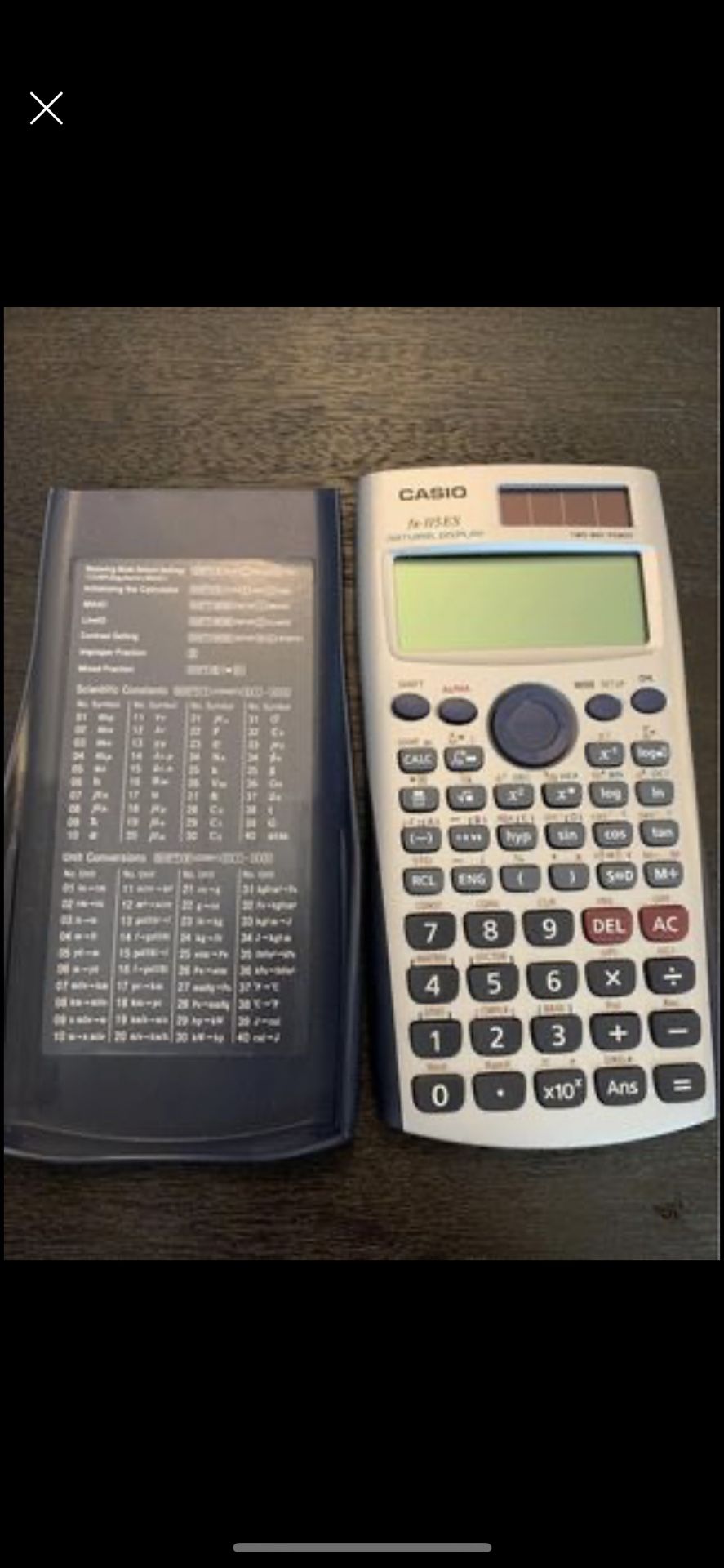 CASIO FX-115 ES graphing calculator like new for school/ college supplies