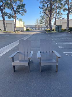 Adirondack Chair, All Weather Modern Fire Pit Chair(2pcs)