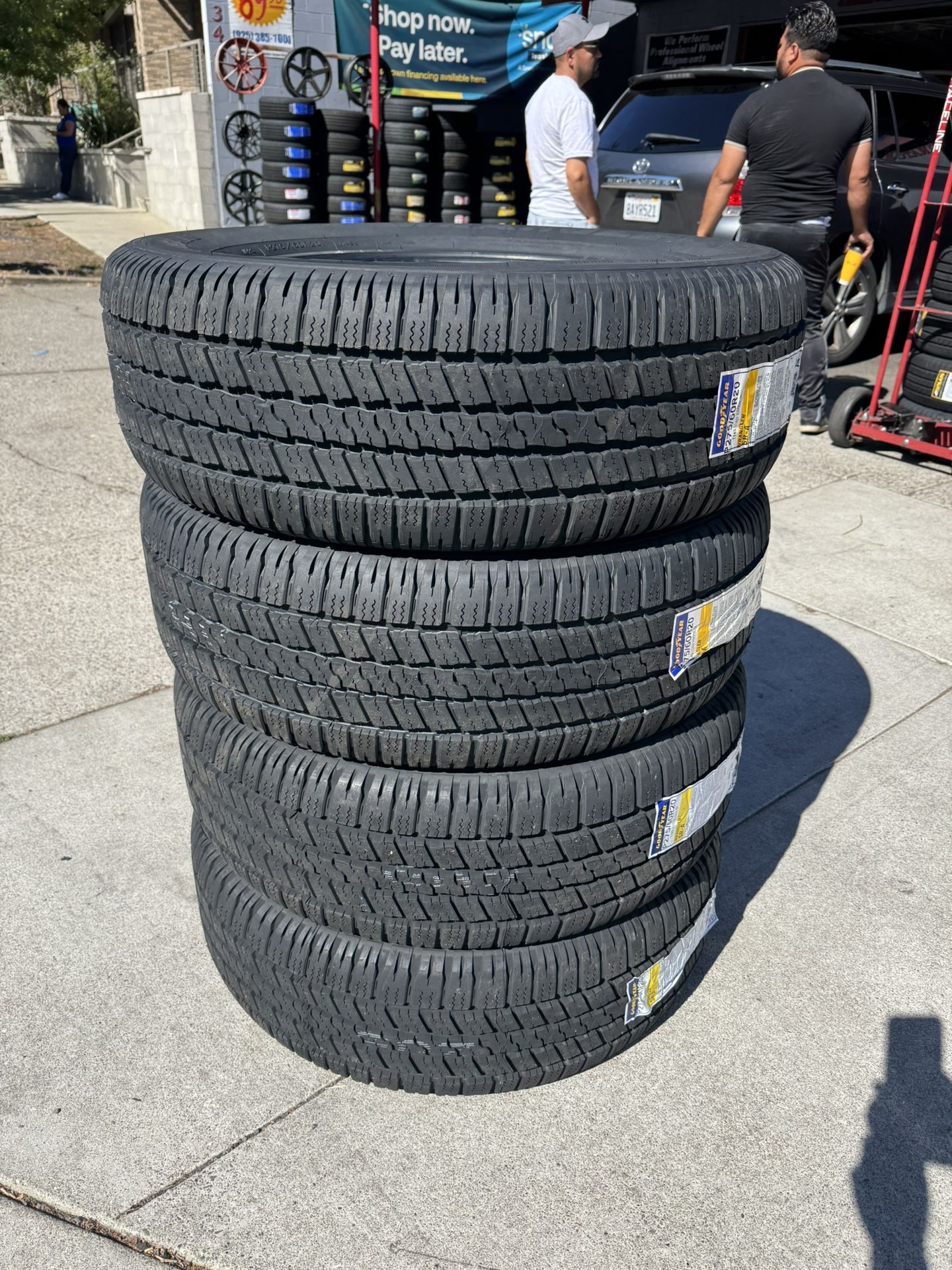 275-60-20 Good Year Tires 850$ Installed Free Alignment
