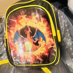 Backpacks for children with dragon drawing