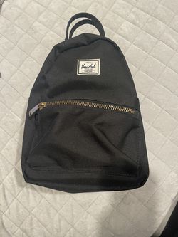 Black mini backpack