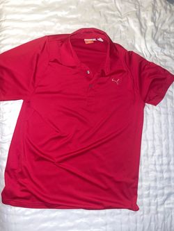 Puma Red Performance Polo Shirt L