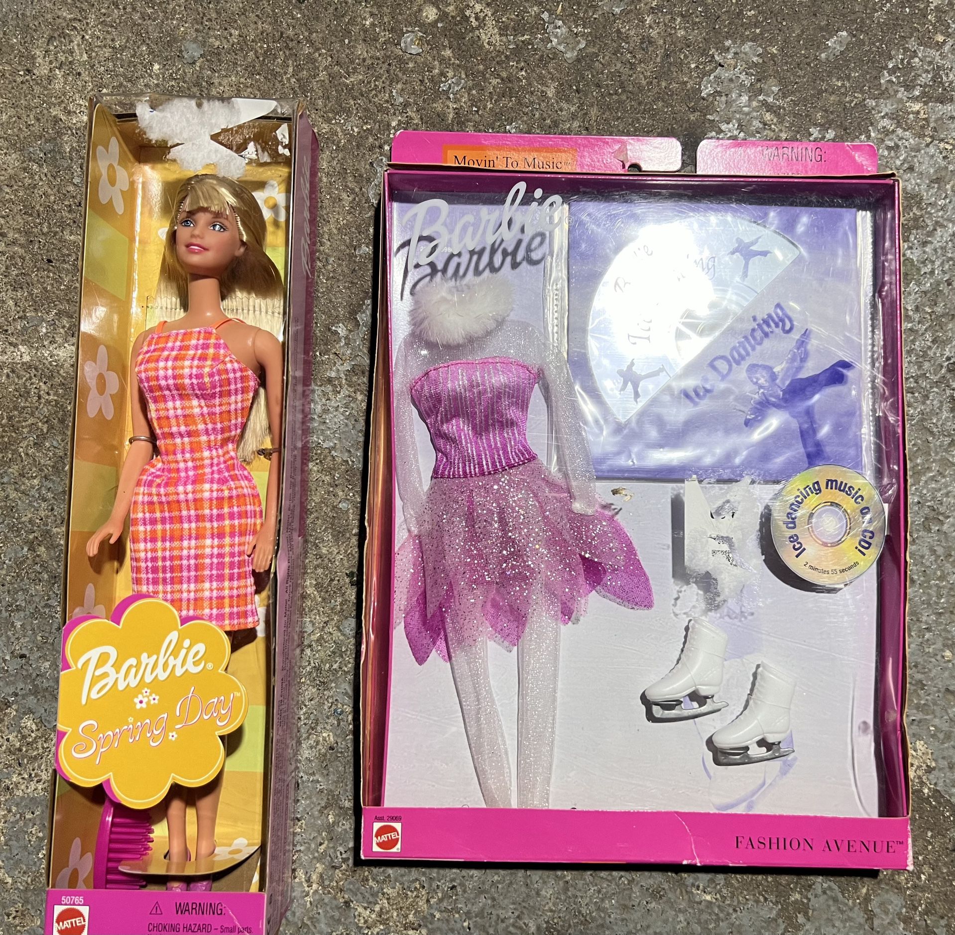 BEST OFFER Unopened Barbie Doll with Unopened Ice dancing Accessories 