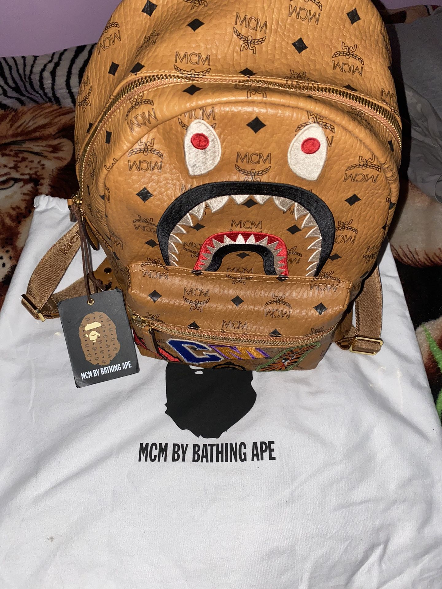 Bape x MCM Backpack for Sale in La Habra Heights, CA - OfferUp