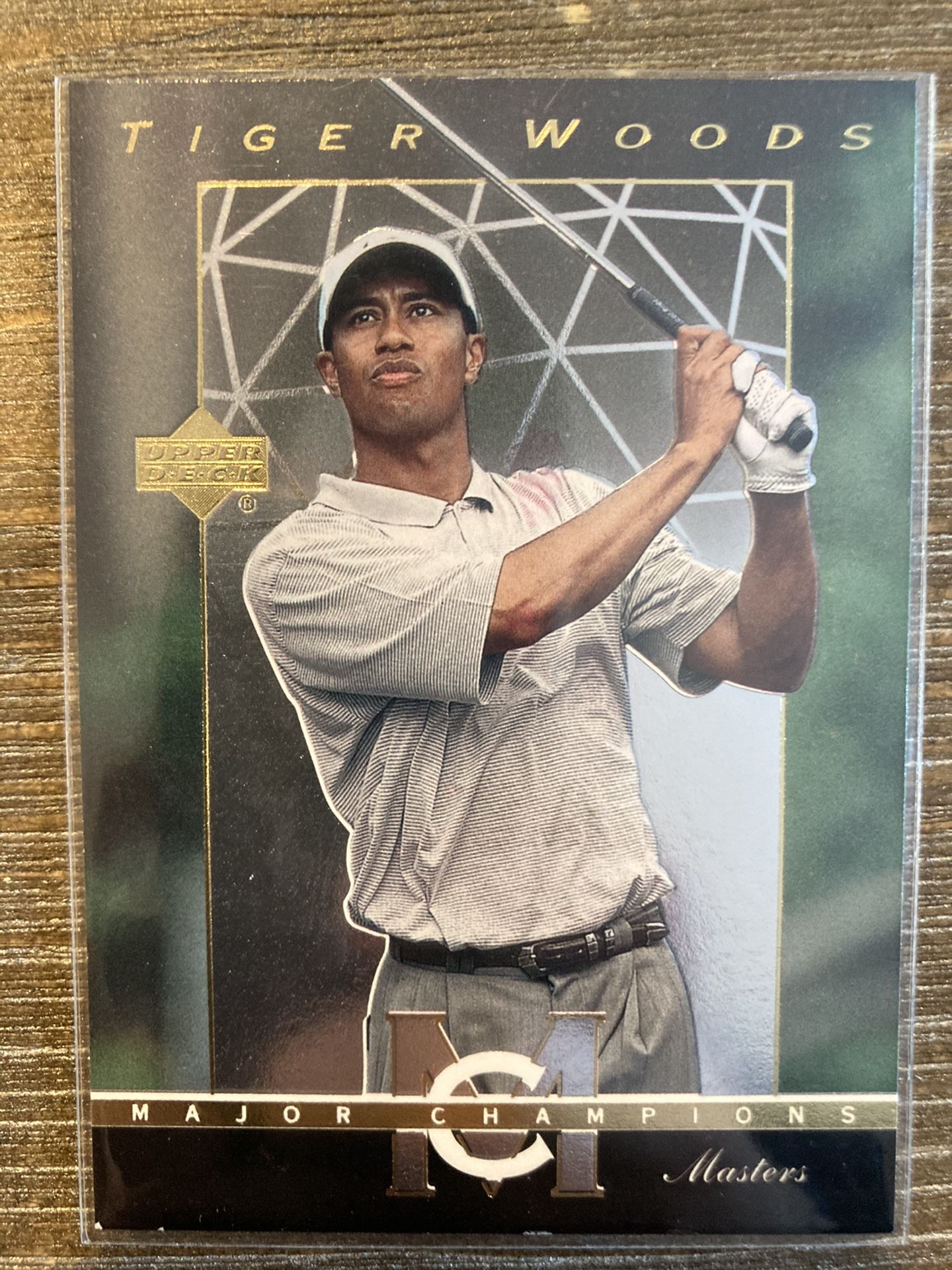 Tiger Woods Major Champion Masters Upper Deck Card (rare)