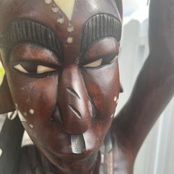 African Life Size Statue 