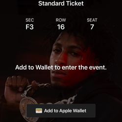 Close Up NBA Youngboy VIP Ticket