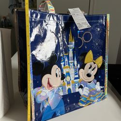 NEW Walt Disney World 50th Anniversary Reusable Tote Bag Medium 