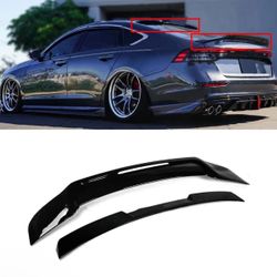 Trunk and Roof Spoiler for Accord 2018-2022 Highkick Gloss Black
