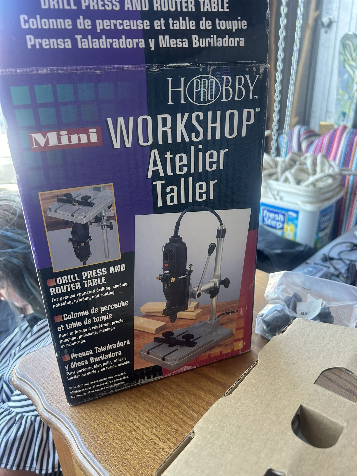 Hobby Pro Mini Workshop Drill Press And Router Table New In Box