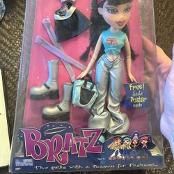 2002 Bratz Flaunt it JADE 1st Edition Fashion Collection Doll w/ Poster MGA NIB