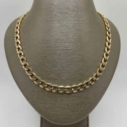 24" Gold Figaro Chain 10K Yellow Gold 15.4 Grams 8mm 