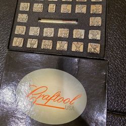 Vintage Craftool USA ¾″ Script Alphabet Leather Stamp Set – Unused