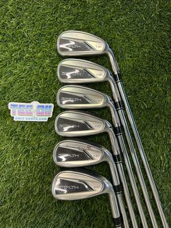 TaylorMade Stealth HD Iron Set +1" 5-PW KBS Stiff Flex Original Grips RH