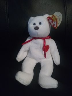 Ty Valentino And Valentina Beanie Bear with 13 Errors
