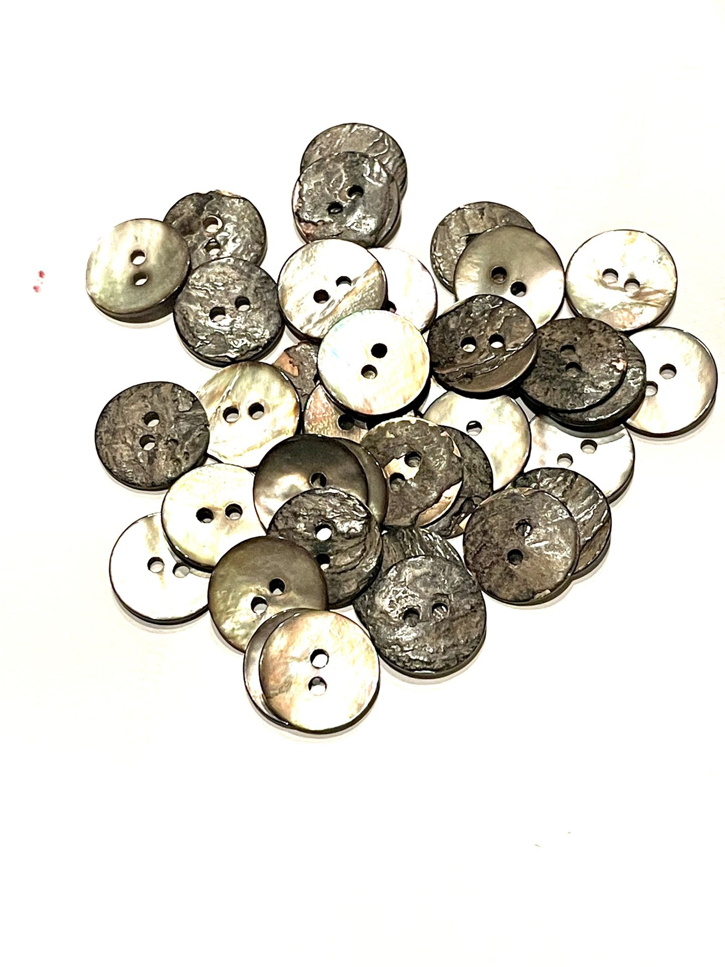Lot Of Abalone Shell Buttons 100pc