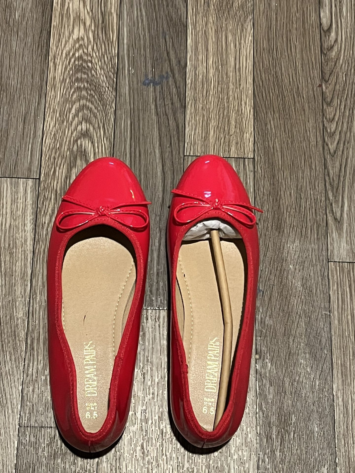 Dream Pairs Red Ballet Flats Size 6.5