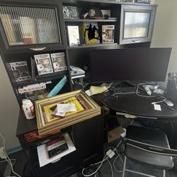 Office Desk w/book storage & Filing Drawer 