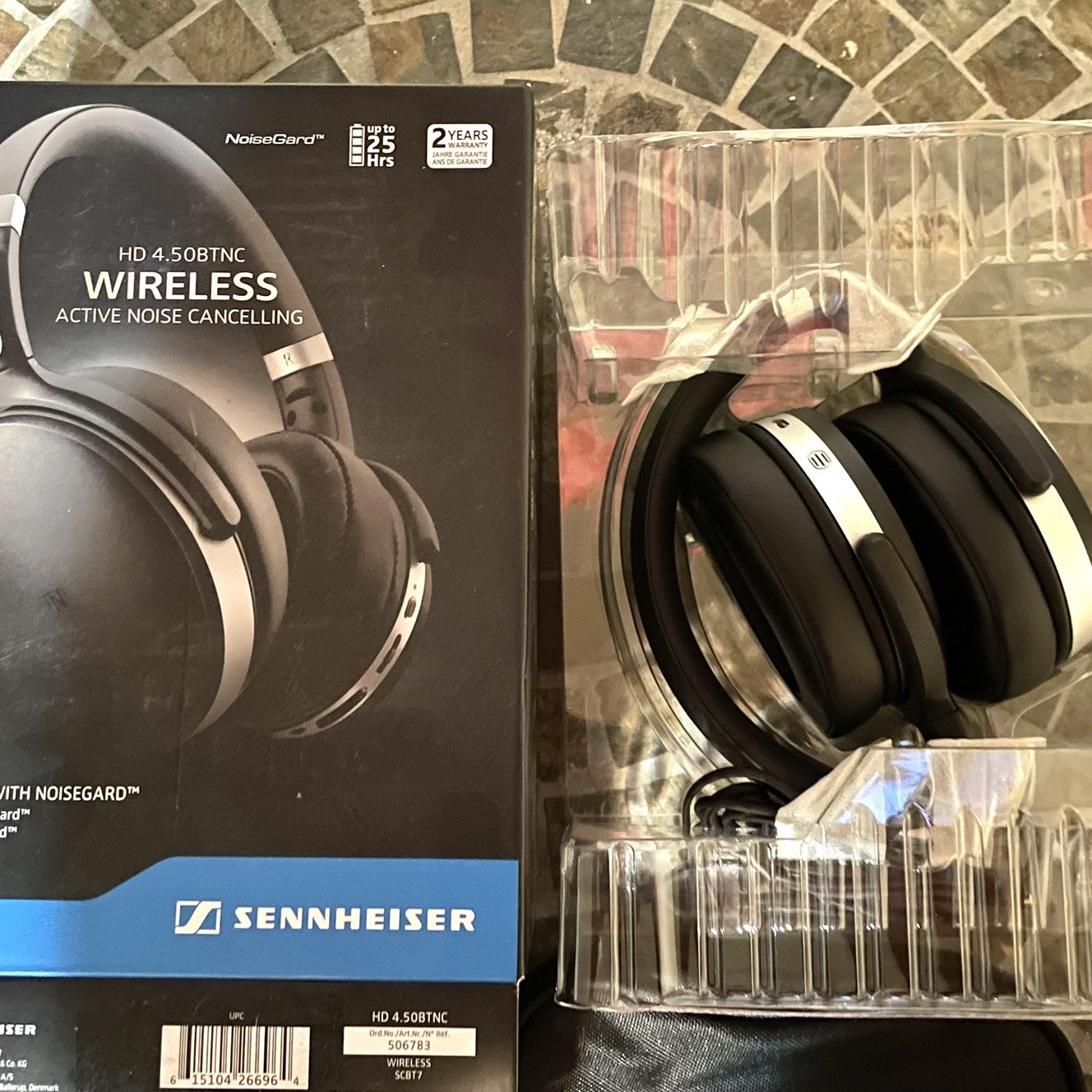 ennheiser Consumer Audio HD 450BT Bluetooth 5.0 Wireless Headphone with Active Noise Cancellation - 30-Hour Battery Life, USB-C Fast Charging, Virtual