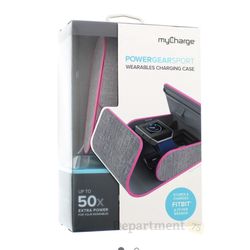 myCharge PowerGear Sport Wearables Hard Charging Case PINK/GREY