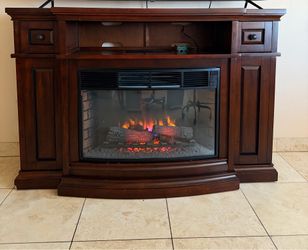72" Electric Fireplace Media Console