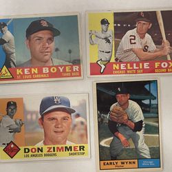 Lot Of 4  Baseball Cards 1960  Topps VG-EXMINT Cards $48