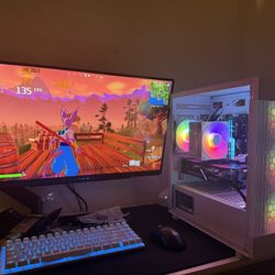 White Gaming Pc Computer Desktop RTX 2060